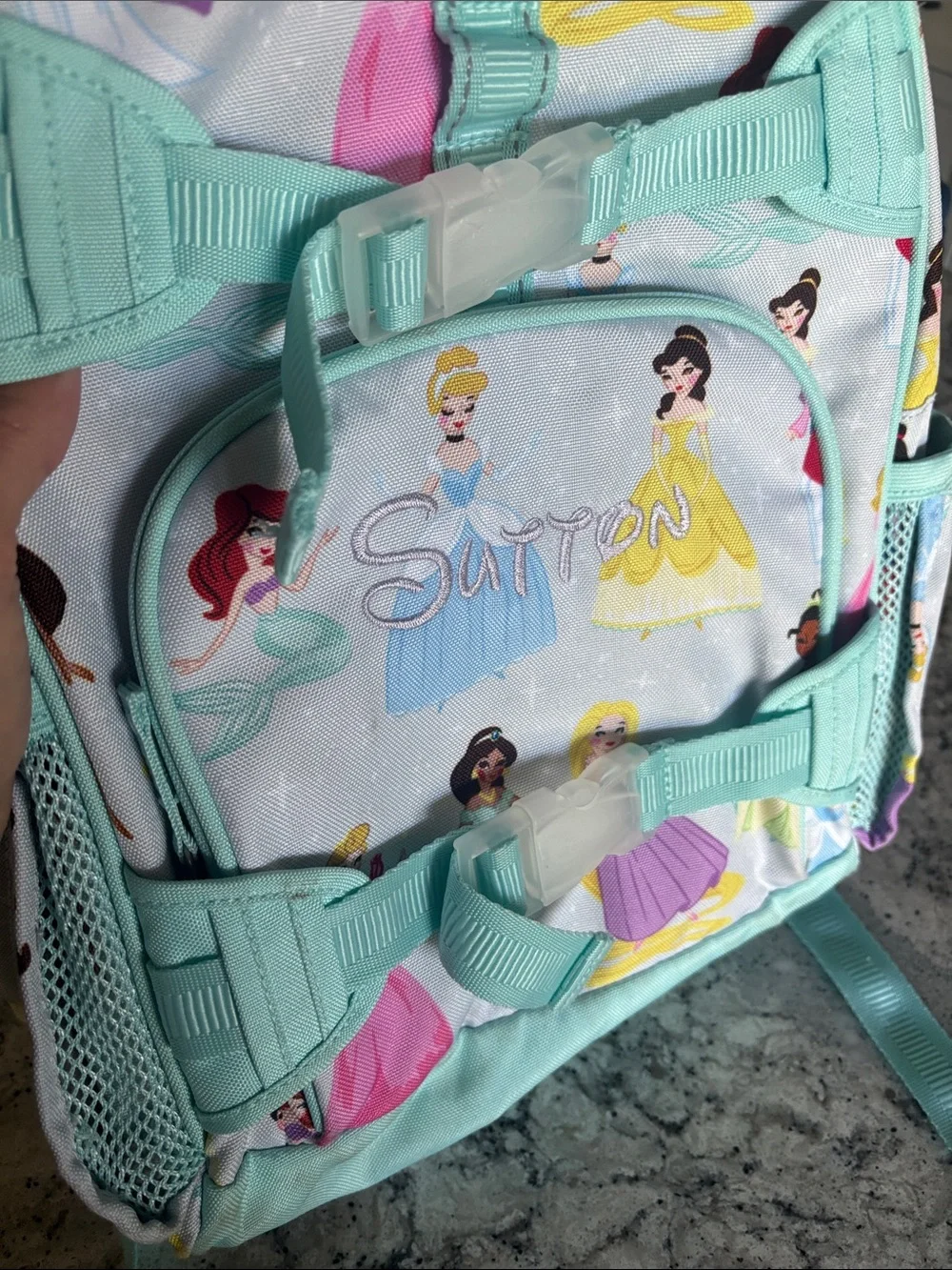 Pottery Barn Kids Mint Disney Princess Backpack- Sutton